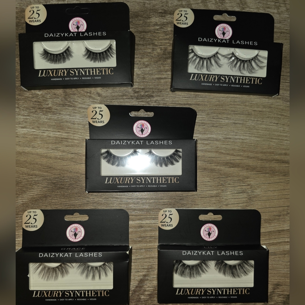 Luxury Synthetic Lashes - Black